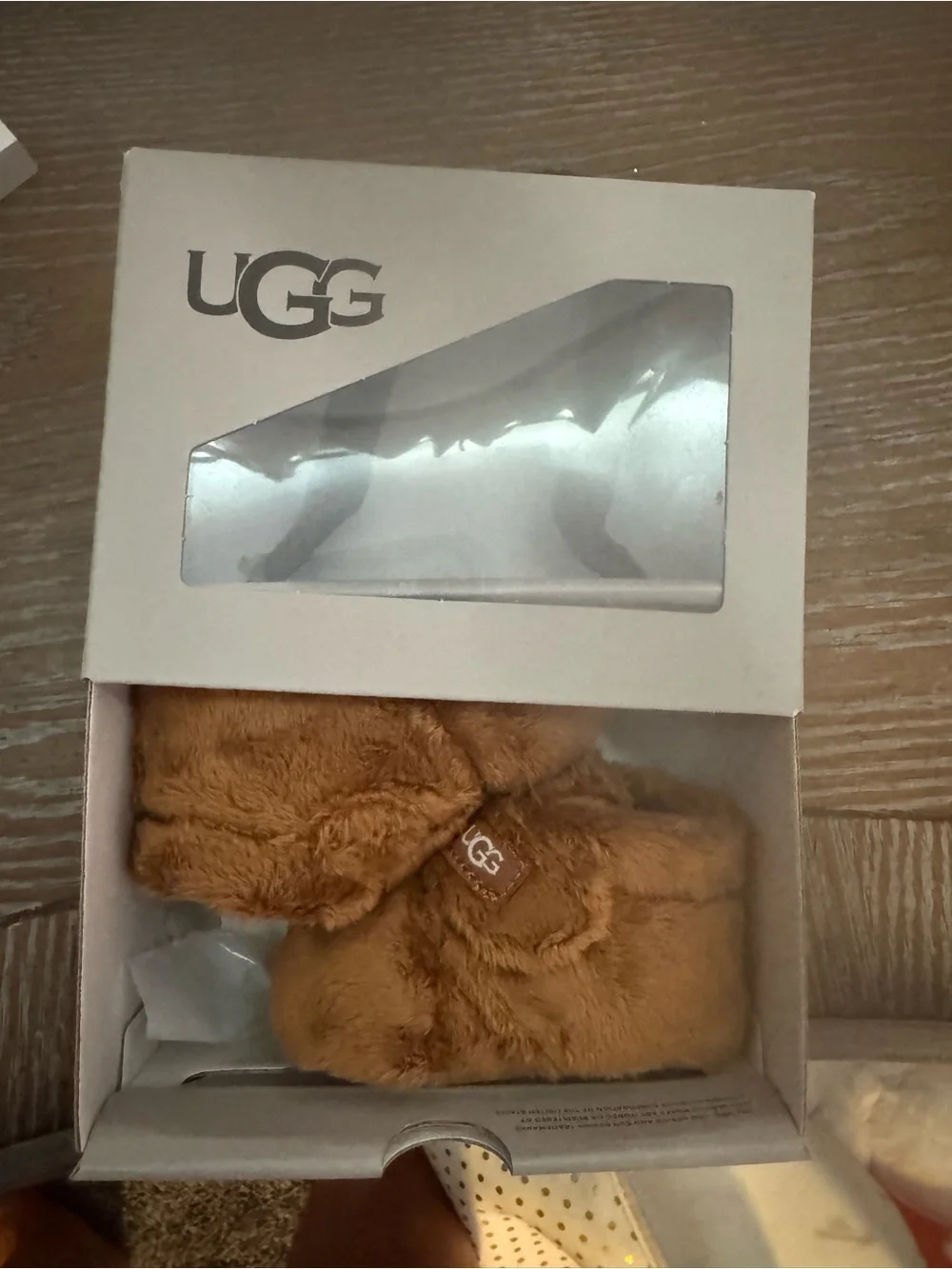 UGG Kids' Chestnut Faux-Fur Booties